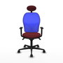 PIQUERAS Y CRESPO Silla de oficina Jorquera Granate y Azul