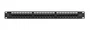 Lanberg PPU6-1124-B Panel de Parcheo 24 Puertos Cat.6 UTP 1U Negro con Organizador de Cables para Rack 19"