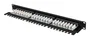 Lanberg PPU6-1124-B Panel de Parcheo 24 Puertos Cat.6 UTP 1U Negro con Organizador de Cables para Rack 19"