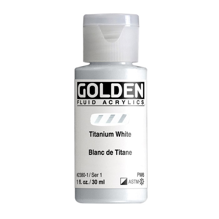 Golden Fluid Colores Acrílicos Blanco De Titanio 30 ml Golden Fluid Colores Acrílicos Blanco De Titanio 30 ml