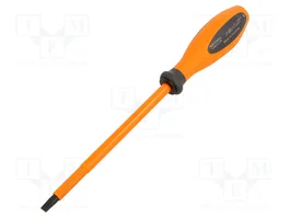 Klein Tools Destornillador aislado de punta plana 6,5 mm