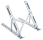 Tooq Soporte Elevador de Aluminio Plegable para Portátiles de 11-15 Pulgadas, Plata