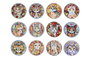 DKD Home Decor Posavasos de Gato Surtidos (12 unidades)