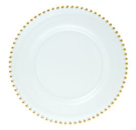Le coq Plato Cristal Oro Helios 6 Unidades Diámetro 34 cm