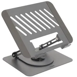 TooQ Soporte Portátil/Tablet PH-DAFNE-G Rotación 360º y Ajustable hasta 17", Gris Oscuro