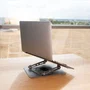 Tooq Soporte plegable 360° para dispositivos 11-17", gris