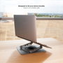 Tooq Soporte Plegable con Rotación 360° para Dispositivos de 11''-17'', Gris Oscuro