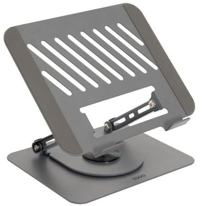 Tooq Soporte Plegable con Rotación 360° para Dispositivos de 11''-17'', Gris Oscuro