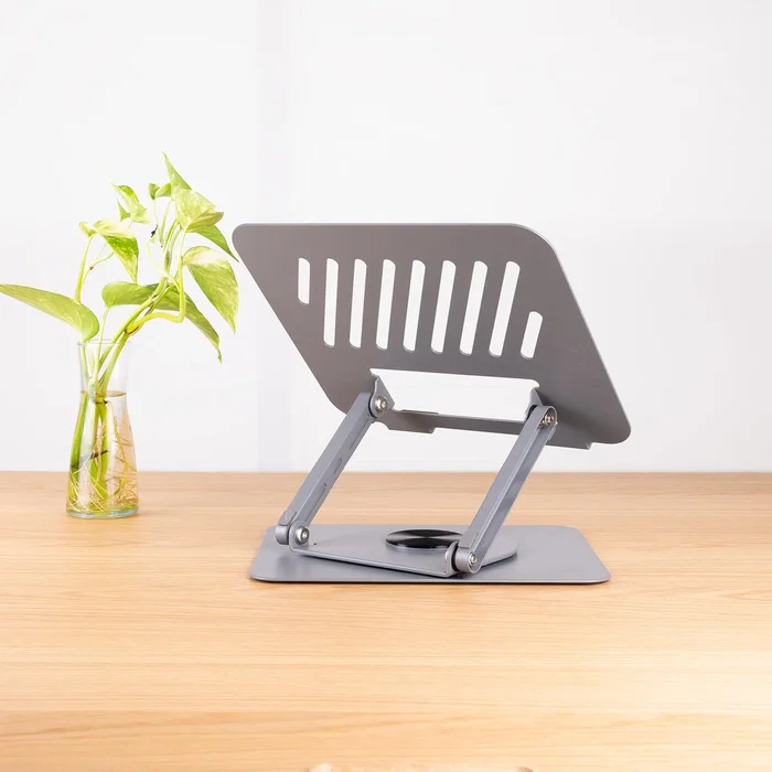 Soporte plegable 360° dispositivos 11-17", gris