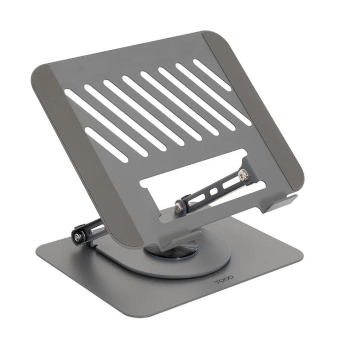 Tooq Soporte Plegable con Rotación 360° para Dispositivos de 11''-17'', Gris Oscuro