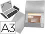 Liderpapel Carpeta de solapas transparente DIN A3