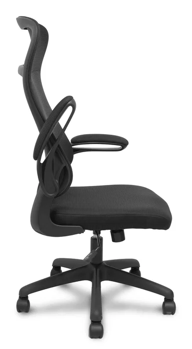 FORÖL Opti524 Silla de oficina con brazos abatibles y mecanismo basculante, Negro FORÖL Opti524 Silla de oficina con brazos abatibles y mecanismo basculante, Negro