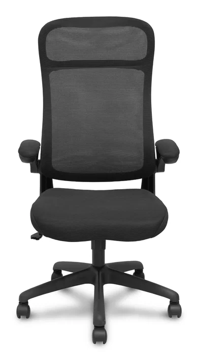 FORÖL Opti524 Silla de oficina con brazos abatibles y mecanismo basculante, Negro FORÖL Opti524 Silla de oficina con brazos abatibles y mecanismo basculante, Negro