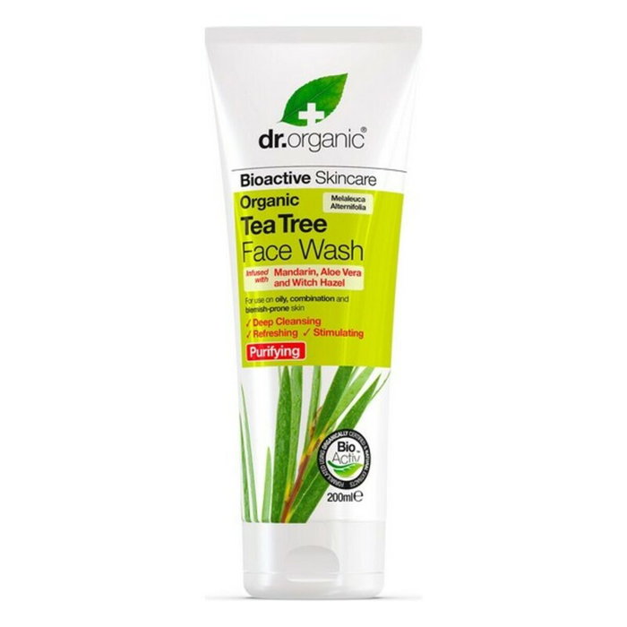 Dr. Organic Gel Limpiador Facial Árbol de Té 200 ml