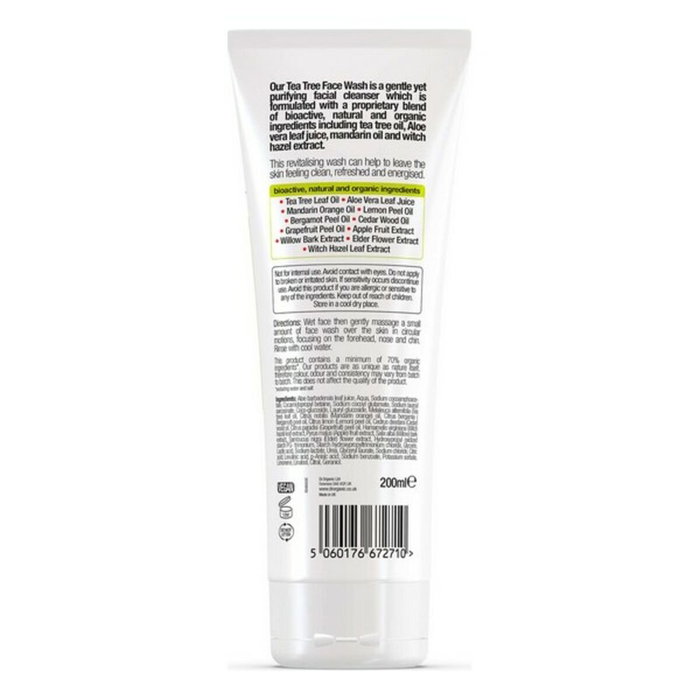 Dr. Organic Gel Limpiador Facial Árbol de Té 200 ml