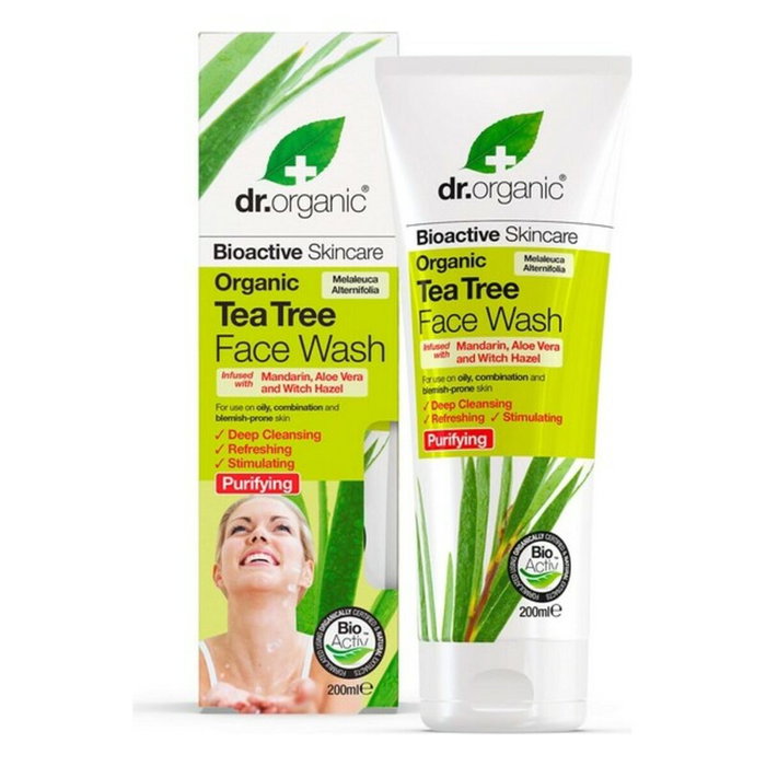 Dr. Organic Gel Limpiador Facial Árbol de Té 200 ml