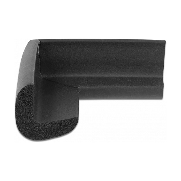 DeLOCK Protector de bordes de espuma autoadhesivo 56 x 56 x 22 mm negro