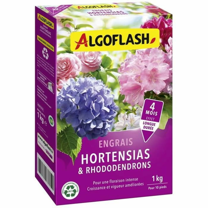 Algoflash Naturasol Fertilizantes para Hortensias y Rododendros - 1 kg Algoflash Naturasol Fertilizantes para Hortensias y Rododendros - 1 kg