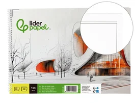 Liderpapel Bloc Dibujo Lineal Vanguardia Espiral 230x325mm 20 Hojas 130g/m2 Perforado