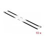 DeLOCK 18811 Sujetacables de acero inoxidable 400 x 4,6 mm negro