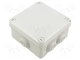 LEGRAND Caja de conexiones de plástico gris 121x121x60mm