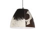 DKD Home Decor Lámpara de Techo Metal y Piel Vaca 34x34x28 cm