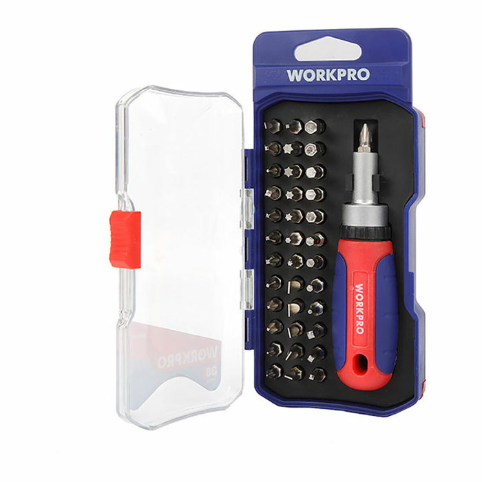 Workpro Destornillador de carraca, 38 piezas Workpro Destornillador de carraca, 38 piezas