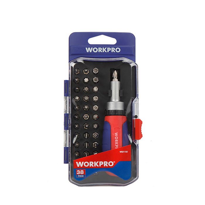 Workpro Destornillador de carraca, 38 piezas Workpro Destornillador de carraca, 38 piezas