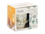 Vessia Taza de Porcelana Organic con Tapa y Filtro Surtidos 340 ml 12x10x8 cm (Set de 24)