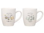 Vessia Taza de Porcelana Organic con Tapa y Filtro Surtidos 340 ml 12x10x8 cm (Set de 24)