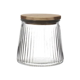 Home Deco Factory Bote con Tapa Acacia 650 Ml