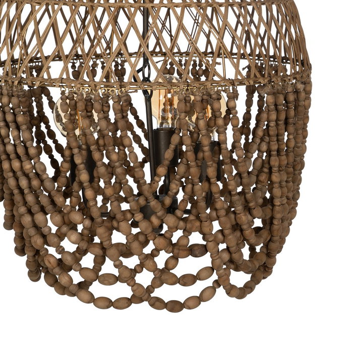 Lámpara Techo Cuentas Natural 54 X 54 X 62 cm