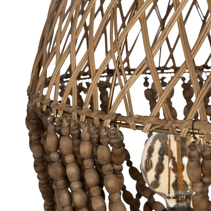 Lámpara Techo Cuentas Natural 54 X 54 X 62 cm