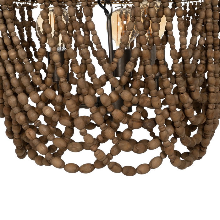 Lámpara Techo Cuentas Natural 54 X 54 X 62 cm
