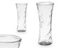 GIFTDECOR Jarrón Vidrio Clásico Pequeño Transparente