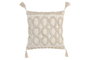 DKD Home Decor Pack de 2 Cojines de Poliéster 45x45 cm Crudo con Aplicaciones