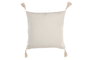 DKD Home Decor Pack de 2 Cojines de Poliéster 45x45 cm Crudo con Aplicaciones