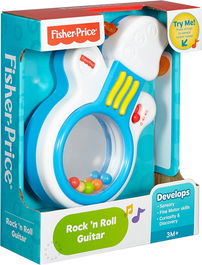 Rock n' Roll, Guitarra con espejo, Juguete musical, Unisex, 3+ meses