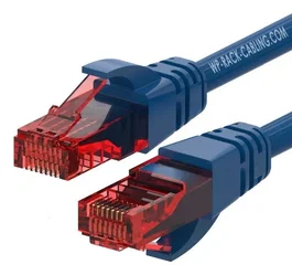 Wp european cabling solution WPC-PAT-6U002B Cable de Red Cat6 U/UTP 0,2 m Azul, Rojo