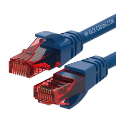 Wp Cable de red Cat6 U/UTP WPC-PAT-6U002B Azul, Rojo 0,2 m