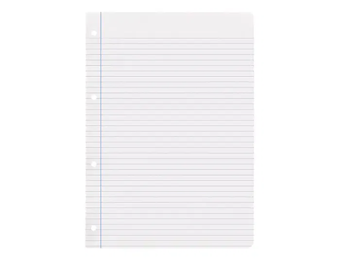 Liderpapel Recambio A4 100 Hojas 100gr Rayado Horizontal con Margen 4 Taladros