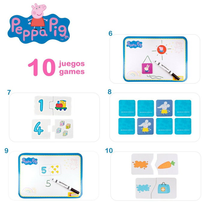 Mesa Multijuegos Peppa Pig (6 Unidades) Mesa Multijuegos Peppa Pig (6 Unidades)