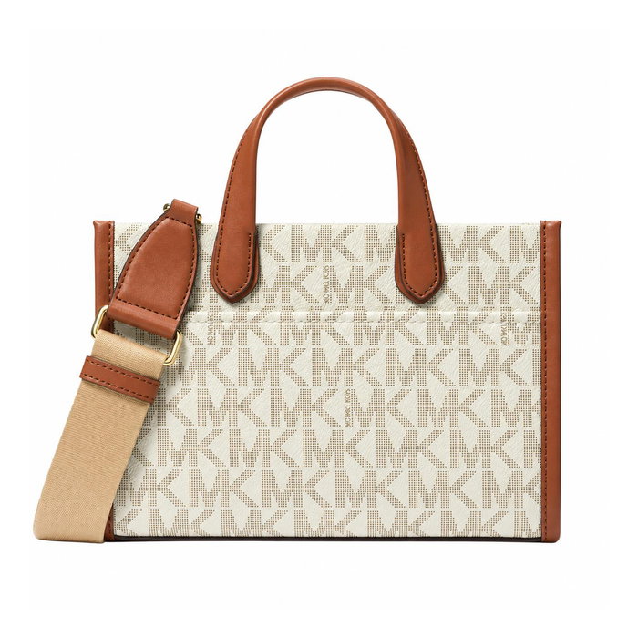 Michael Kors Bolso Gigi Beige en Lona Michael Kors Bolso Gigi Beige en Lona
