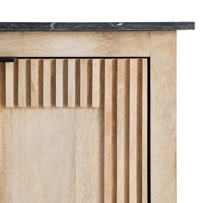 Aparador Madera-Mármol Salón 95 X 57 X 90 cm