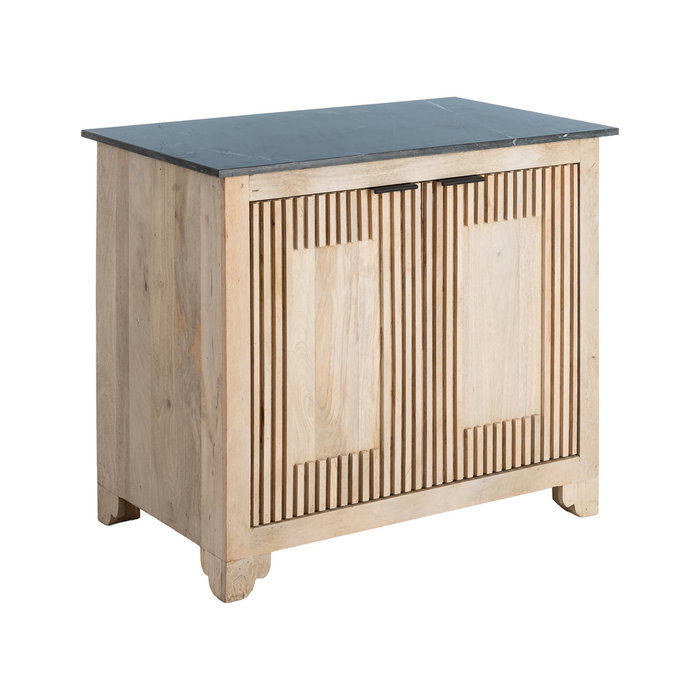 Aparador Madera-Mármol Salón 95 X 57 X 90 cm