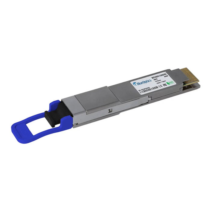 BlueOptics MMS1V00-WM-BO Transceptor Fibra Óptica QSFP-DD 400G 400GBASE-DR4 1310nm 500m MPO SMF Plata