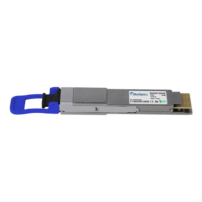 BlueOptics MMS1V00-WM-BO Transceptor Fibra Óptica QSFP-DD 400G 400GBASE-DR4 1310nm 500m MPO SMF Plata