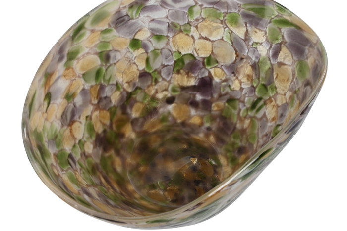 DKD Home Decor Centro de Mesa Cristal Multicolor 30x21x17 cm