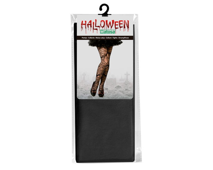 Medias Halloween Negras con Murciélagos Blancos, Complemento para Disfraz de Vampira, Bruja o Gótico Medias Halloween Negras con Murciélagos Blancos, Complemento para Disfraz de Vampira, Bruja o Gótico