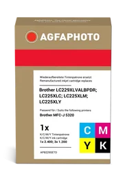 Agfa Photo LC229XLBK Cartuchos de tinta Multipack Negro, Cian, Magenta, Amarillo - 6000 páginas